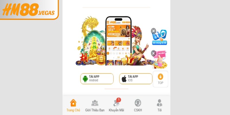 Yếu tố anh em quan tâm khi tải app HM88 chính là tối ưu dung lượng